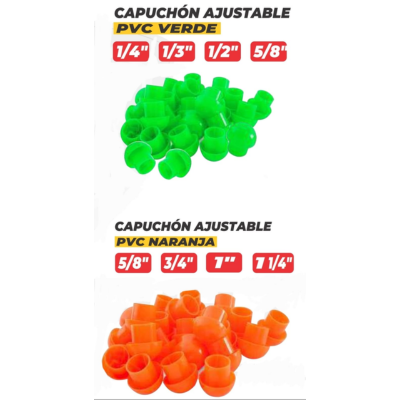 CAPUCHON DE SEGURIDAD VERDE, NARANJA / CIENTO - Imagen 3