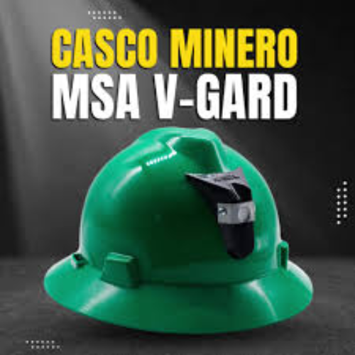 CASCO MINERO SOMBRERO MSA CON PORTA LAMPARA MSA V-GARD - Imagen 4